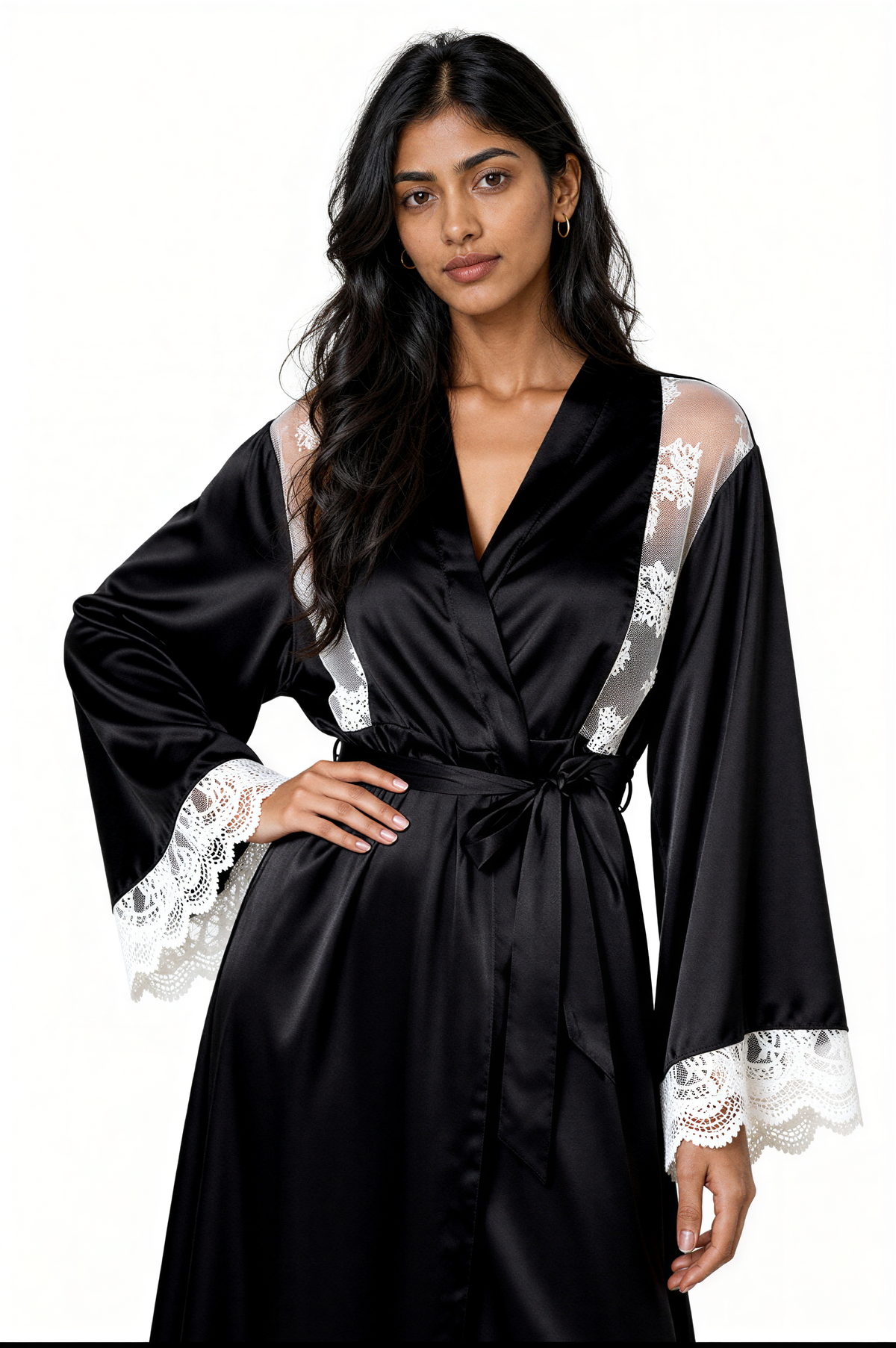 French Lace Slip and Robe — view 4