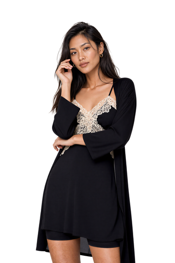 Lace-Trim Satin-Feel Slip